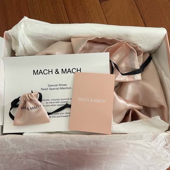 BNIB MACH & MACH Diamond of Elizabeth Pearl PVC Clear Pumps 39 - Picture 13 of 14